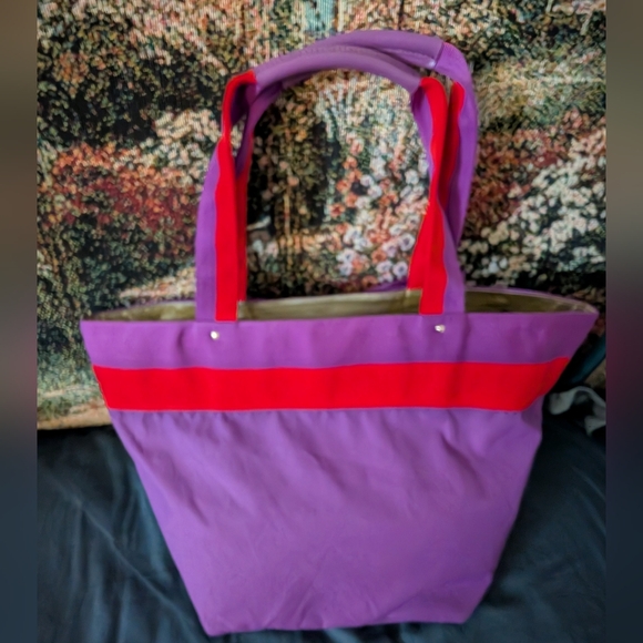 Kate Spade Purple and Red Tote Bag - Picture 2 of 9